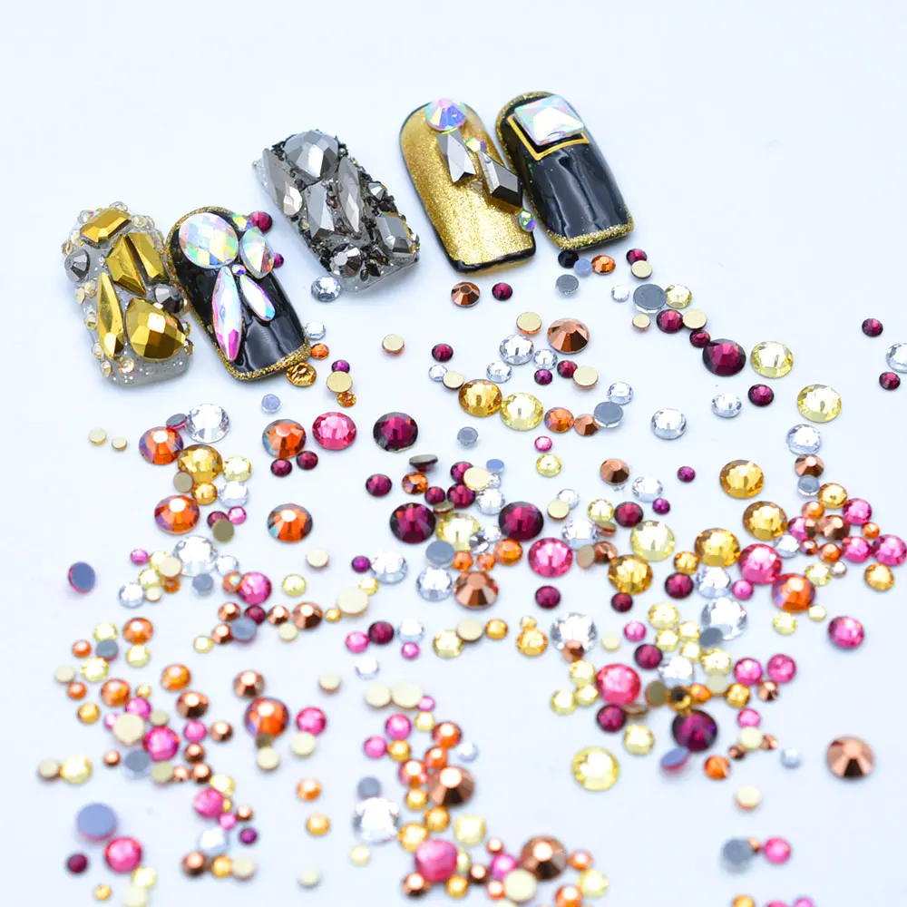 1200PCS/Pack 3D Shiny Nail Diamond DIY Golden Flatback Glass Nail Rhinestone Decorations
1200PCS/Pack 3D Shiny Nail Diamond DIY Golden Flatback Glass Nail Rhinestone Decorations