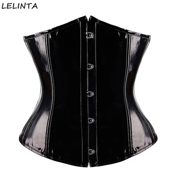 X New PVC Steampunk Corset Boned Lace up Back Sexy Body Bustier Corset Women Waist Cincher Corsets Black Plus Size S-6XL
X New PVC Steampunk Corset Boned Lace up Back Sexy Body Bustier Corset Women Waist Cincher Corsets Black Plus Size S-6XL