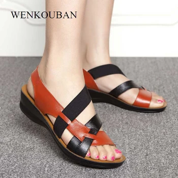 NEW Leather Sandals Women Gladiator Sandals Summer Shoes Flat Sandalias Wedges Ladies Casual Shoes For Mother Soft Beach Shoes
NEW Leather Sandals Women Gladiator Sandals Summer Shoes Flat Sandalias Wedges Ladies Casual Shoes For Mother Soft Beach Shoes