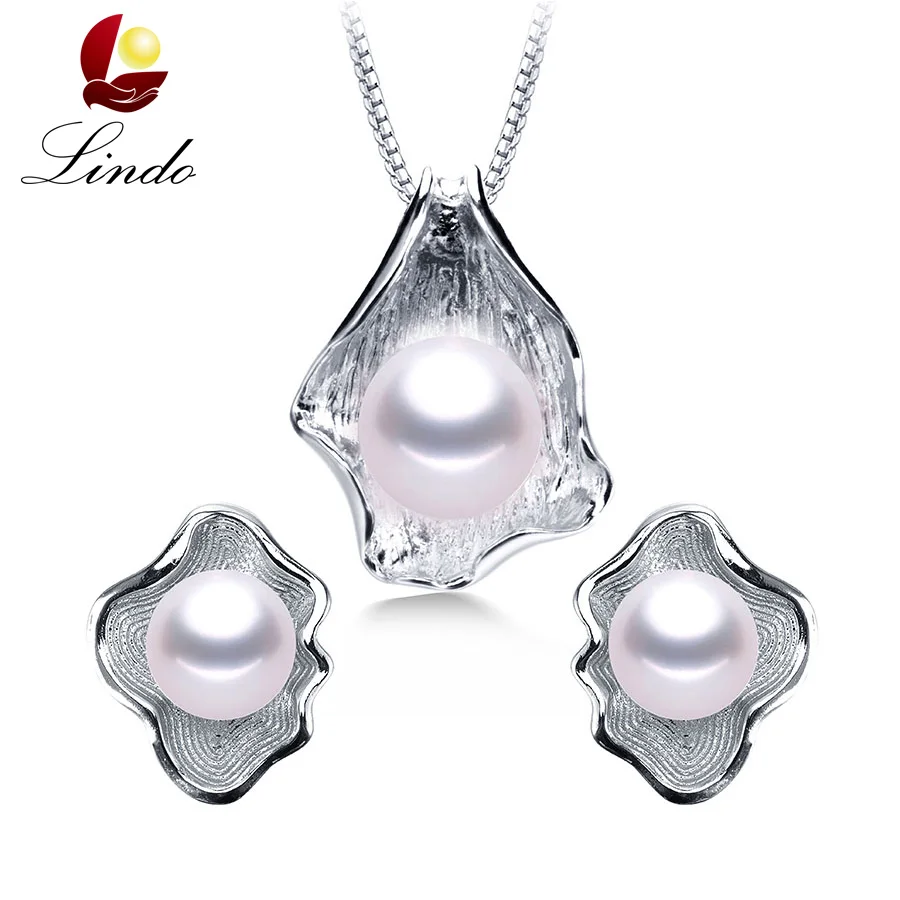 LINDO Amazing Price 925 sterling silver jewelry 100% genuine freshwater pearl jewelry sets for women 4 colors Recommend
LINDO Amazing Price 925 sterling silver jewelry 100% genuine freshwater pearl jewelry sets for women 4 colors Recommend