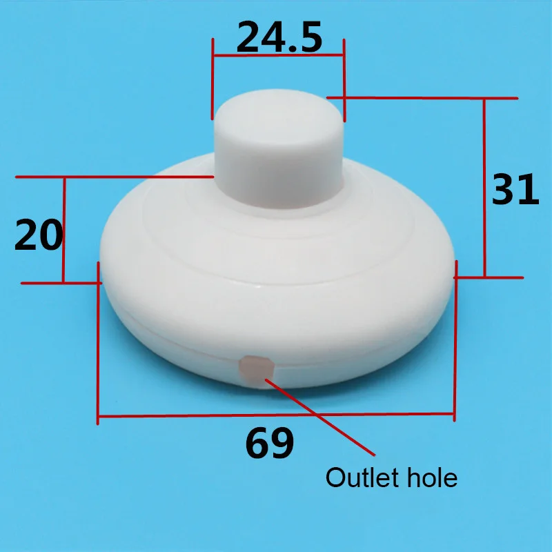 Foot Switch Landing On/Off Halfway Round Reset Button Pedal Switch for LED Lamp QJ888
Foot Switch Landing On/Off Halfway Round Reset Button Pedal Switch for LED Lamp QJ888