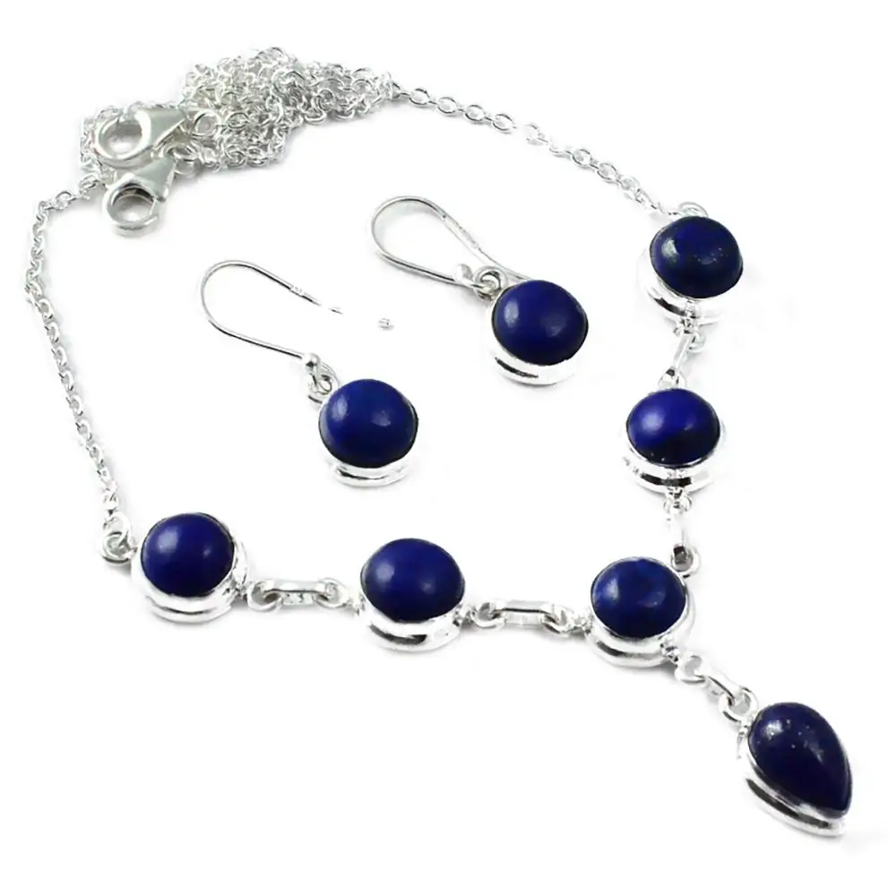 NiaoZaiFei YunZaiKan Nature Lapis Lazuri Necklace set 925 Sterling Silver, 46 cm, 2SN0012
NiaoZaiFei YunZaiKan Nature Lapis Lazuri Necklace set 925 Sterling Silver, 46 cm, 2SN0012