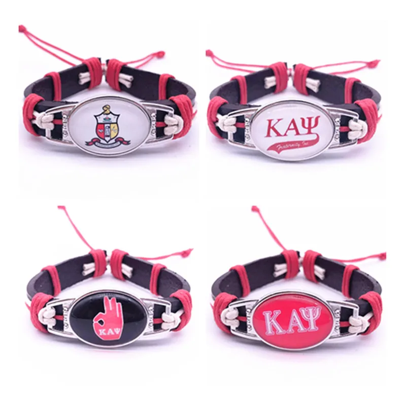 Custom Greek Letters Fraternity Kappaa Alpha Psi Charm Adjustable Genuine Leather Bracelets&Bangles Jewelry For Man Woman 1PCS
Custom Greek Letters Fraternity Kappaa Alpha Psi Charm Adjustable Genuine Leather Bracelets&Bangles Jewelry For Man Woman 1PCS