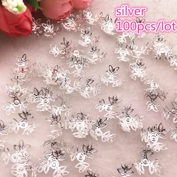 100pcs/lot Silver Plated Trefoil Hollow Flower Petal End Spacer Beads Caps Charms Bead For Jewelry Making Accessories
100pcs/lot Silver Plated Trefoil Hollow Flower Petal End Spacer Beads Caps Charms Bead For Jewelry Making Accessories