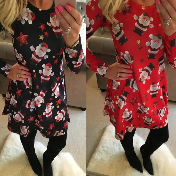Large Sizes 2018 New Autumn Women Casual Long Sleeve Cute Christmas Tree Snowman Dresses Loose Plus Size Dress Vestidos 4XL 5XL
Large Sizes 2018 New Autumn Women Casual Long Sleeve Cute Christmas Tree Snowman Dresses Loose Plus Size Dress Vestidos 4XL 5XL