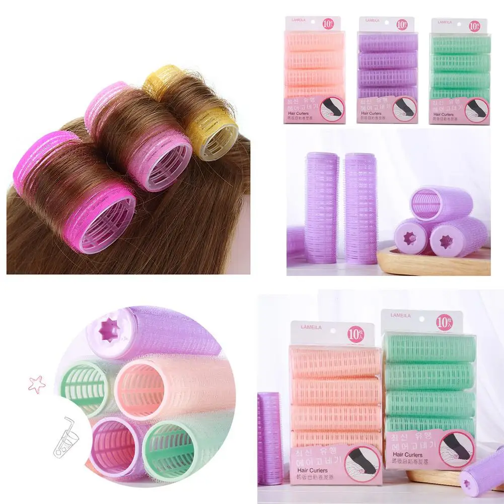 10pcs/set Hairdressing Home Use DIY Magic Large Self-Adhesive Hair Rollers Styling Roller
10pcs/set Hairdressing Home Use DIY Magic Large Self-Adhesive Hair Rollers Styling Roller