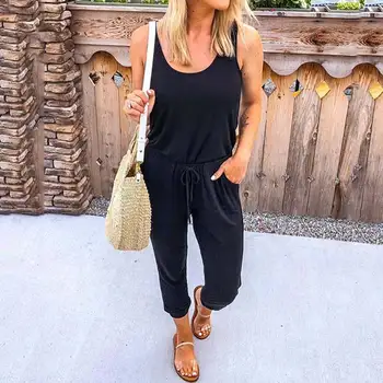 2019 Summer Loose Jumpsuit Women Fashion Lace Up Jumpsuit Female Loose Jumpsuit Ladies Sexy Sleeveless Jumpsuit For Women
2019 Summer Loose Jumpsuit Women Fashion Lace Up Jumpsuit Female Loose Jumpsuit Ladies Sexy Sleeveless Jumpsuit For Women