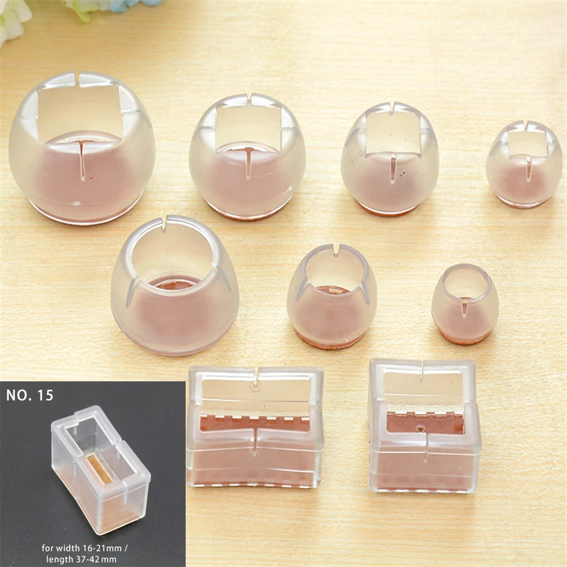 4pcs Rectangle Table Chair Leg Foot Pad Protector Soft Furniture Base Cap Cover Antiskid Floor Protection Silencer NO.15
4pcs Rectangle Table Chair Leg Foot Pad Protector Soft Furniture Base Cap Cover Antiskid Floor Protection Silencer NO.15