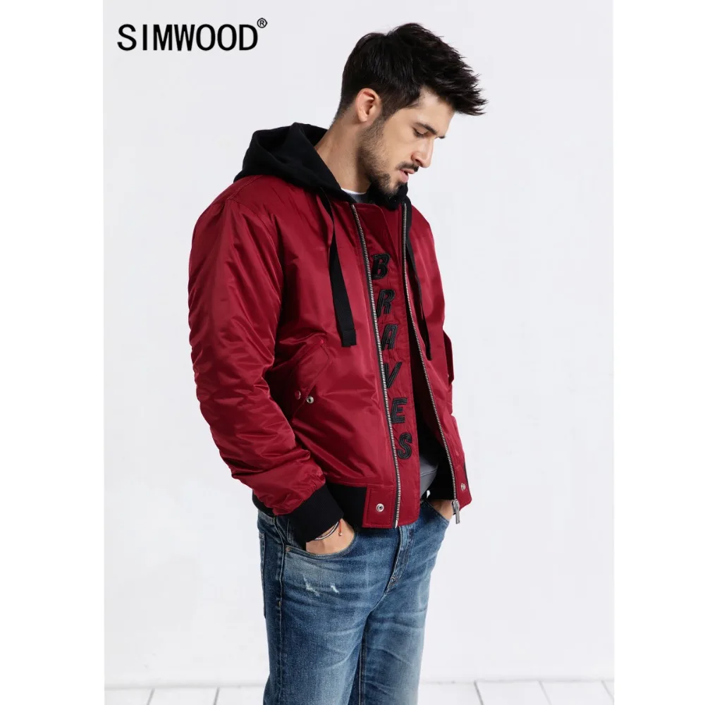 SIMWOOD 2019 autumn Bomber Jacket Men Plus Size Outerwear Embroidery Windbreaker Casual Coats Slim fit Brand Clothing 180588
SIMWOOD 2019 autumn Bomber Jacket Men Plus Size Outerwear Embroidery Windbreaker Casual Coats Slim fit Brand Clothing 180588