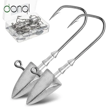 DONQL 20pcs/ Set Lead Jig Head Fishing Hook Barbed Fishhook 3.5g 5g 7g 10g 14g For Soft Worm Lure Carp Fishing Hook Tackle
DONQL 20pcs/ Set Lead Jig Head Fishing Hook Barbed Fishhook 3.5g 5g 7g 10g 14g For Soft Worm Lure Carp Fishing Hook Tackle