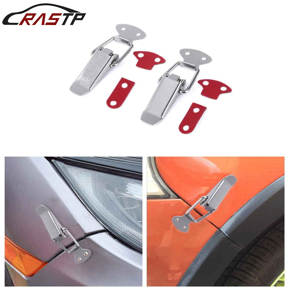 Universal Sliver Stainless Steel Bumper Durable Security Hook Lock Clip Kit Clip Hasp Car Hood Quick Release Fastener RS-ENL019
Universal Sliver Stainless Steel Bumper Durable Security Hook Lock Clip Kit Clip Hasp Car Hood Quick Release Fastener RS-ENL019