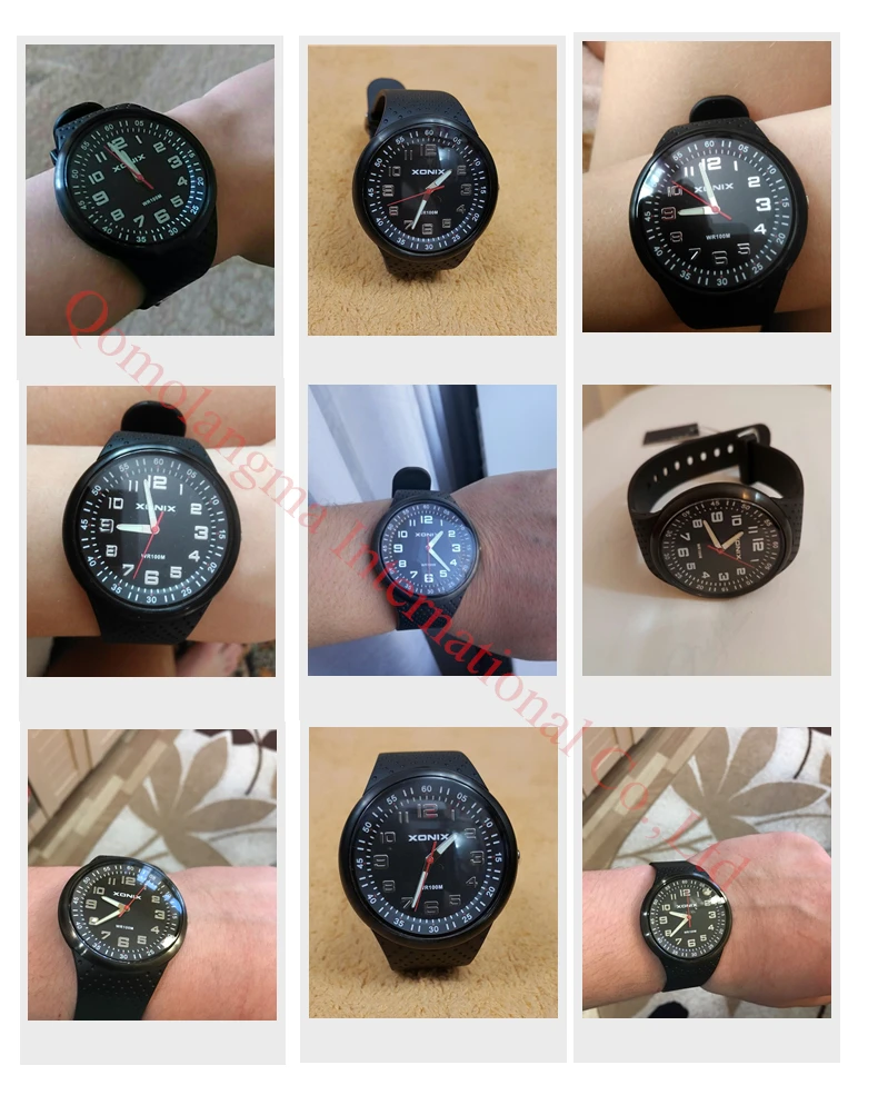 TOP Fashion Mens Watches Top Brand Luxury Sports Watches Waterproof 100M Quartz Watch Swimming Diving Hand Clock Montre Homme