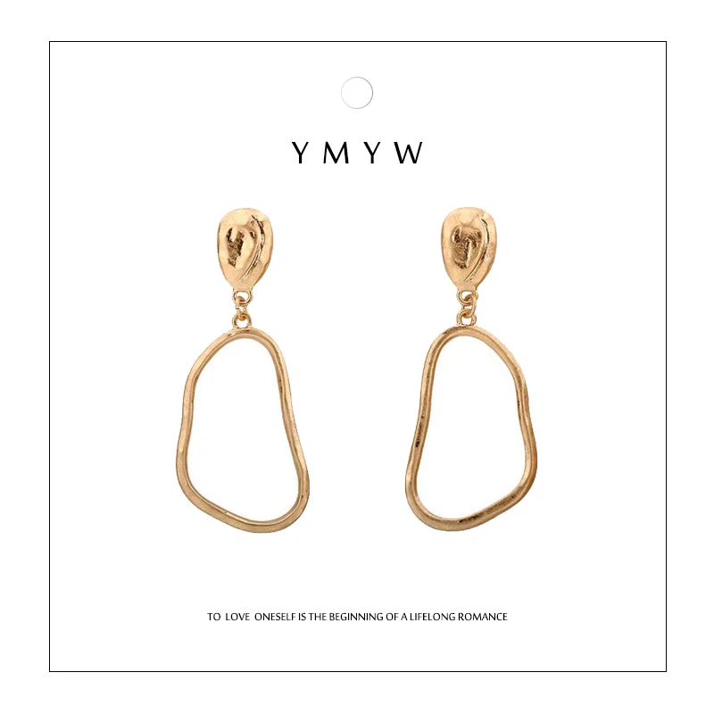 YMYW Fashion Simple Design Zinc Alloy Hollow Geometric Drop Earrings Gold Silver Statement Earrings for Women Party Jewelry
YMYW Fashion Simple Design Zinc Alloy Hollow Geometric Drop Earrings Gold Silver Statement Earrings for Women Party Jewelry