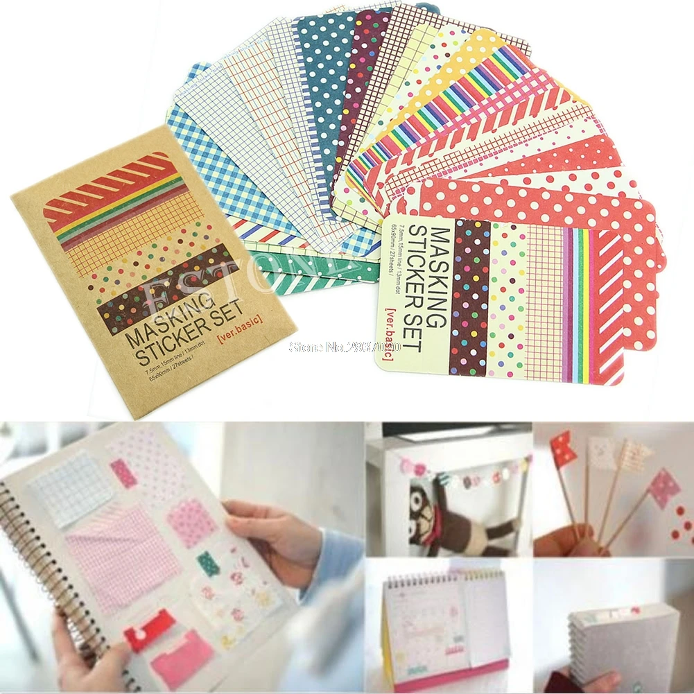 Better 27X Washi Scrapbook Basic Masking Tape Craft Stickers Pack Decorative Labelling Set D14
Better 27X Washi Scrapbook Basic Masking Tape Craft Stickers Pack Decorative Labelling Set D14