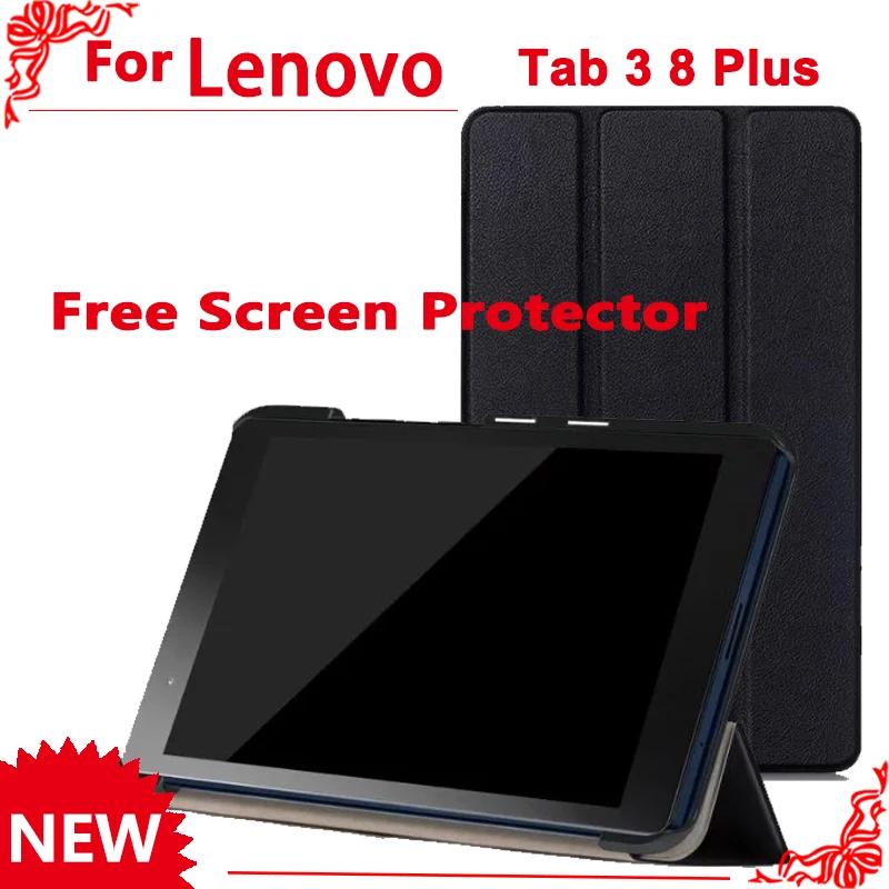PU Leather Cover Case for Lenovo Tab 3 8 Plus TB-8703 TB-8703F TB-8703N (TAB3 8 Plus) 8 Inch Tablet + 2 Pcs Screen Protector
PU Leather Cover Case for Lenovo Tab 3 8 Plus TB-8703 TB-8703F TB-8703N (TAB3 8 Plus) 8 Inch Tablet + 2 Pcs Screen Protector