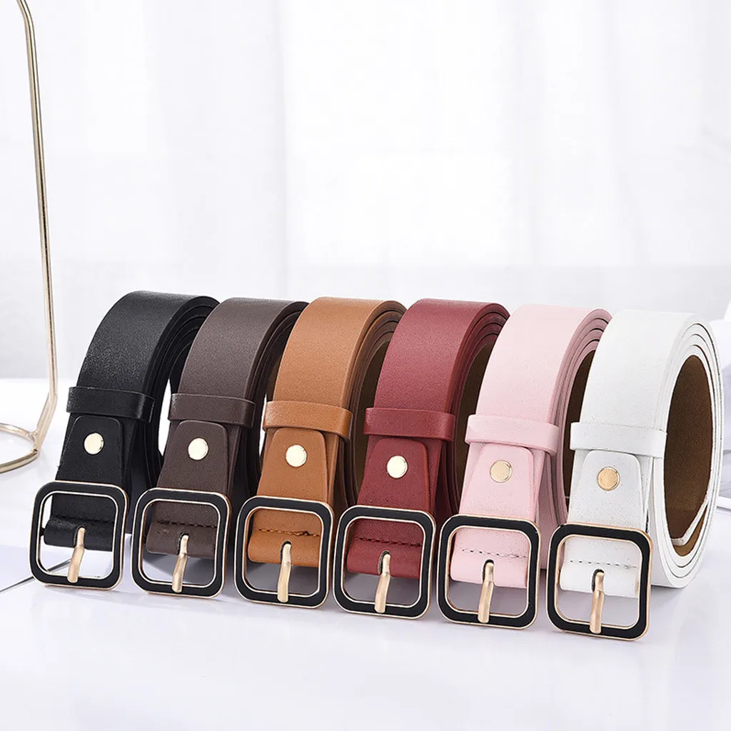 SAGACE Female Deduction Side Gold Buckle Jeans PU Wild Belts For Women Fashion Students Simple New Square Pin Buckle Belt 2019
SAGACE Female Deduction Side Gold Buckle Jeans PU Wild Belts For Women Fashion Students Simple New Square Pin Buckle Belt 2019