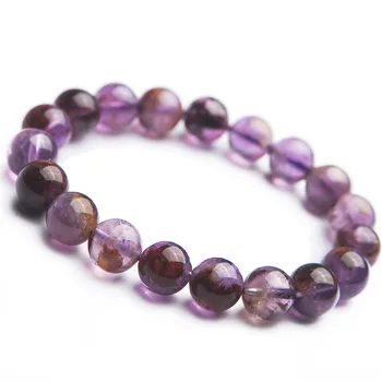 Genuine Natural Purple Phantom Quartz Round Stone Bead Women Fashion Bracelet 10mm
Genuine Natural Purple Phantom Quartz Round Stone Bead Women Fashion Bracelet 10mm