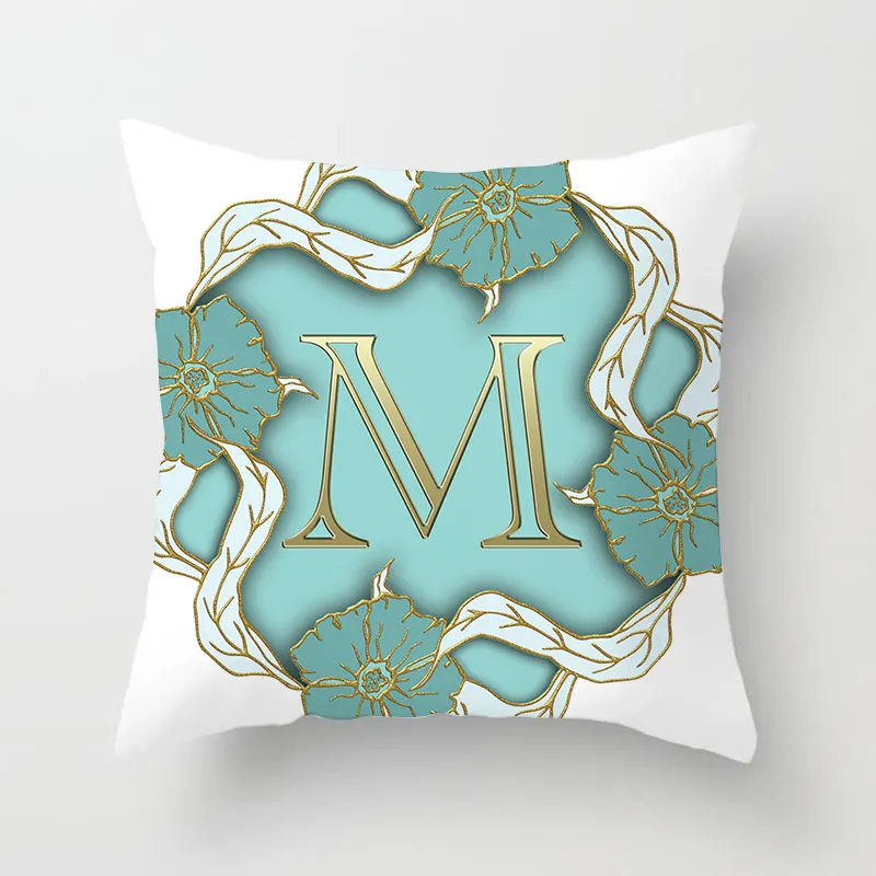 26 Alphabet Initials Cushion Covers Metal Color Flower English Letters HOME LOVE Cushion Cover Pillow Case 44X44cm
26 Alphabet Initials Cushion Covers Metal Color Flower English Letters HOME LOVE Cushion Cover Pillow Case 44X44cm