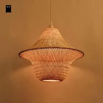 Bamboo Wicker Rattan Hat Cage Shade Pendant Light Fixture Rustic Asian Japanese Hanging Lamp Plafon Dinning Table Study Room
Bamboo Wicker Rattan Hat Cage Shade Pendant Light Fixture Rustic Asian Japanese Hanging Lamp Plafon Dinning Table Study Room