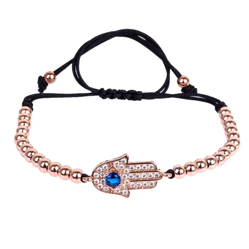 Anil Arjandas Evil Eye Men Bracelet Micro Pave CZ Blue Crystal Hamsa Connector Round Beads Braiding Macrame Hamsa Bracelet
Anil Arjandas Evil Eye Men Bracelet Micro Pave CZ Blue Crystal Hamsa Connector Round Beads Braiding Macrame Hamsa Bracelet