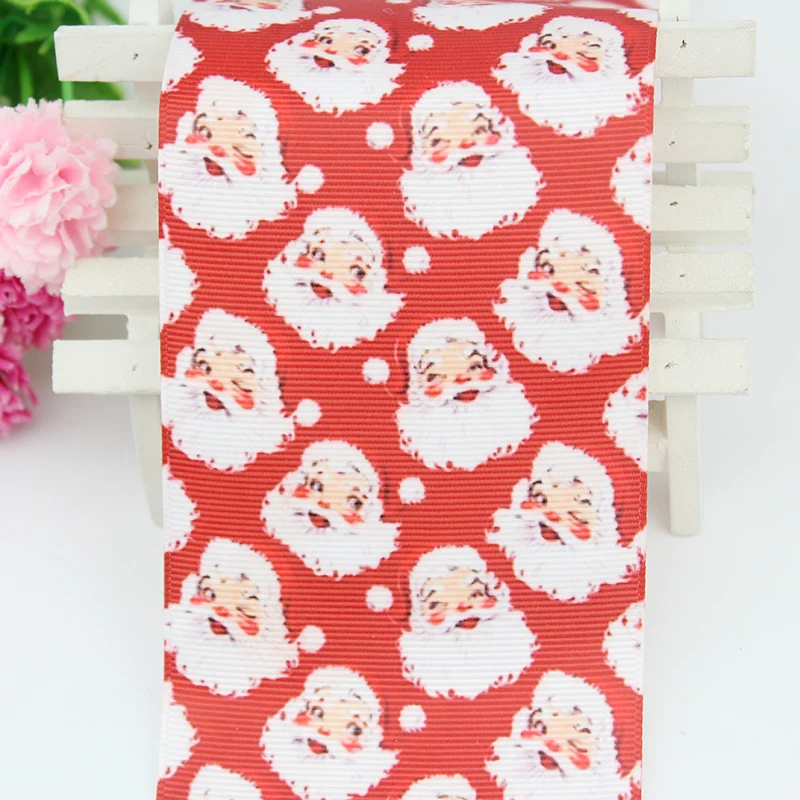 Red Cartoon Santa Claus printed grosgain ribbon 75mm DIY Christmas bows Ribbons Christmas Tree Decorations for Home
Red Cartoon Santa Claus printed grosgain ribbon 75mm DIY Christmas bows Ribbons Christmas Tree Decorations for Home