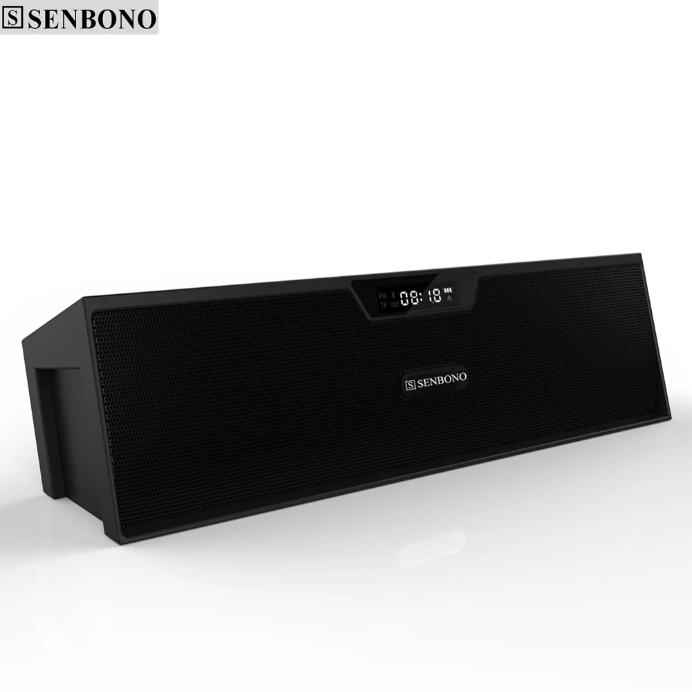 

SENBONO SDY-019 Big power 10W HIFI portable wireless bluetooth Speaker Stereo Soundbar support FM radio TF card and U-disk input