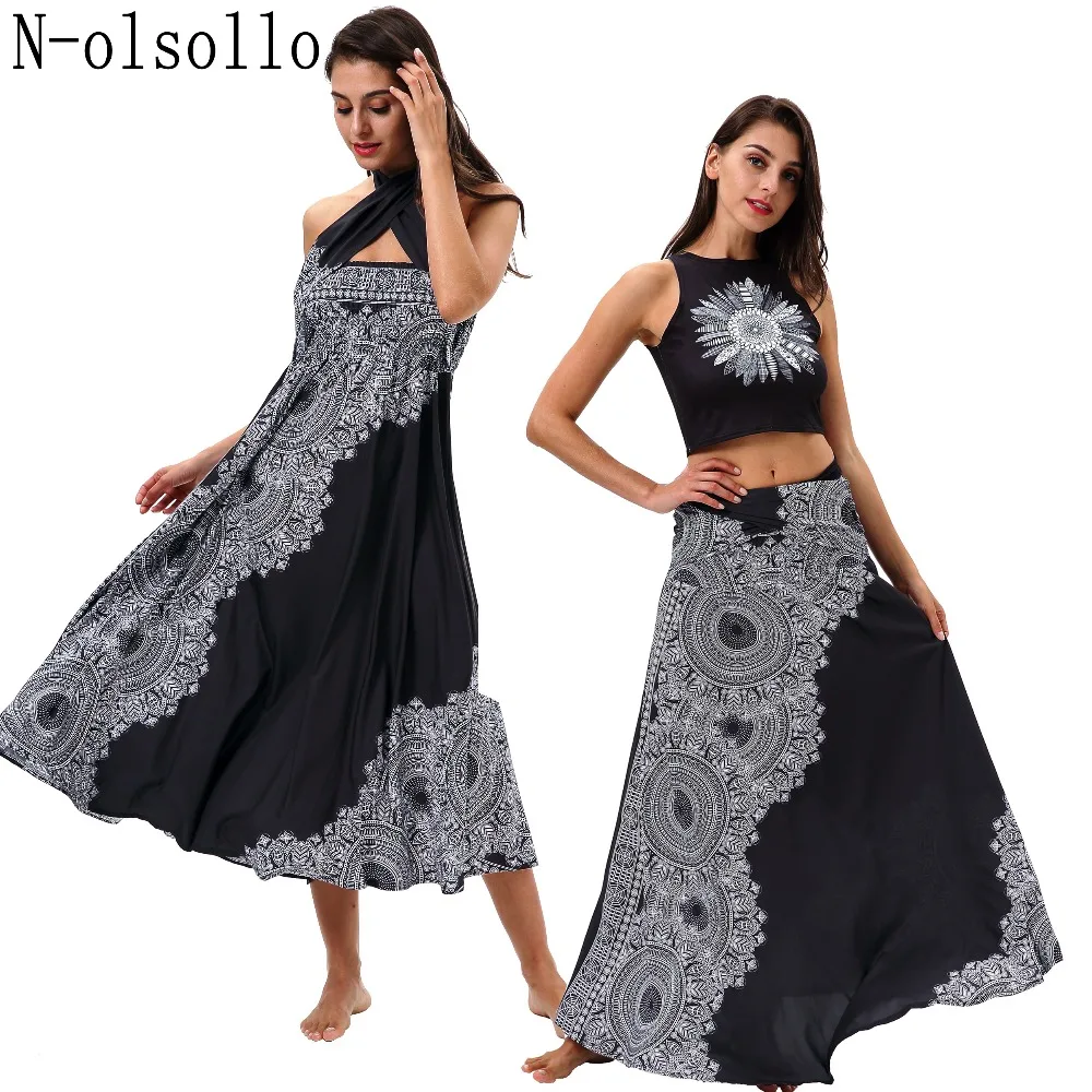 N-olsollo 2019 New Pattern 3D Mandalas Black Summer Dress Bohemian Styles Loose Sexy Party Dress Two Way Wear Slash Neck Dresses
N-olsollo 2019 New Pattern 3D Mandalas Black Summer Dress Bohemian Styles Loose Sexy Party Dress Two Way Wear Slash Neck Dresses