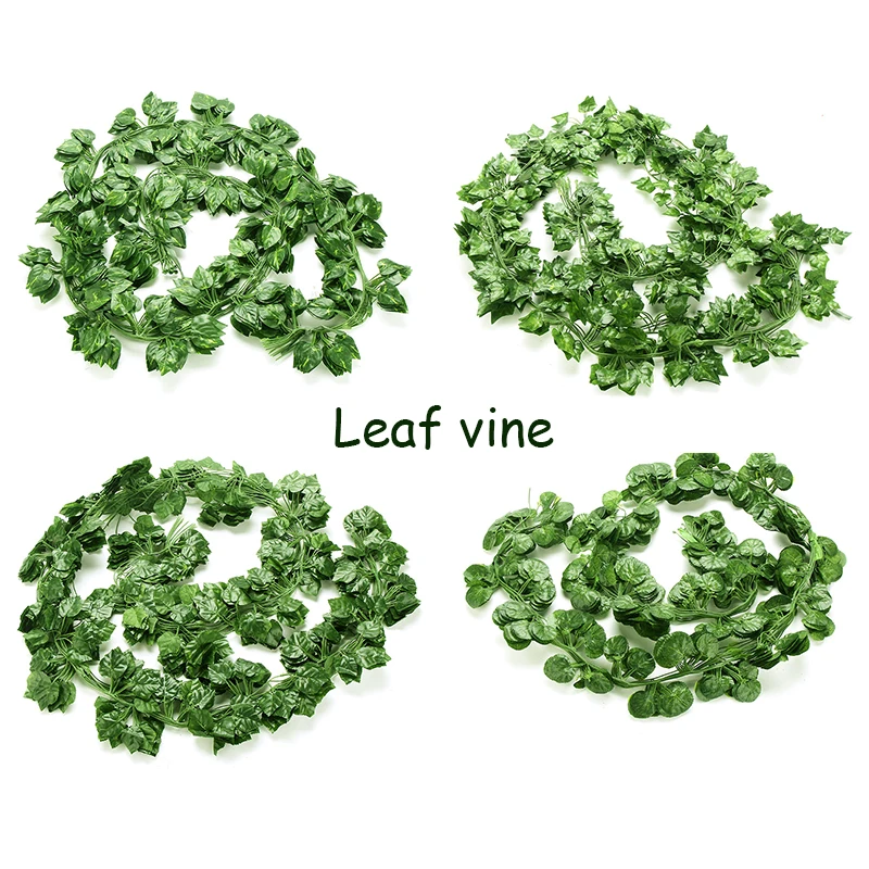 2M/1pcs Artificial Ivy green Leaf Garland Plants Vine Fake Foliage Flowers Home Decor Plastic Artificial Flower Rattan string
2M/1pcs Artificial Ivy green Leaf Garland Plants Vine Fake Foliage Flowers Home Decor Plastic Artificial Flower Rattan string