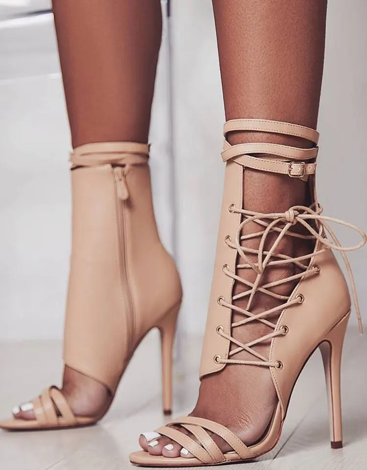 2019 Roman Buckle Strap Shoes Black Women High Heels Peep Toe Gladiator Sandals Summer Lace-up Ankle Boots XWZ5732
2019 Roman Buckle Strap Shoes Black Women High Heels Peep Toe Gladiator Sandals Summer Lace-up Ankle Boots XWZ5732