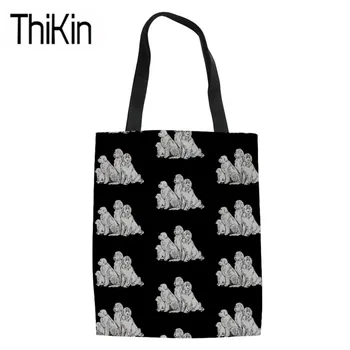 THIKIN Large Capacity Shopping Bags Women Newfoundland Dogs Printing Canvas Tote Bag Ladies Shoulder Shopper Storage Eco Bags
THIKIN Large Capacity Shopping Bags Women Newfoundland Dogs Printing Canvas Tote Bag Ladies Shoulder Shopper Storage Eco Bags