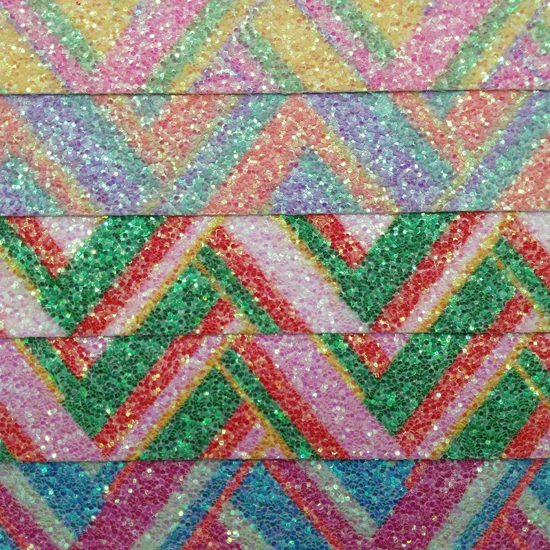 91x134cm Synthetic Leather, Vinyl Fabric, Printed ZIG ZAG Arrow Chunky Glitter Leather Fabric for Bows DIY accessories P2392
91x134cm Synthetic Leather, Vinyl Fabric, Printed ZIG ZAG Arrow Chunky Glitter Leather Fabric for Bows DIY accessories P2392