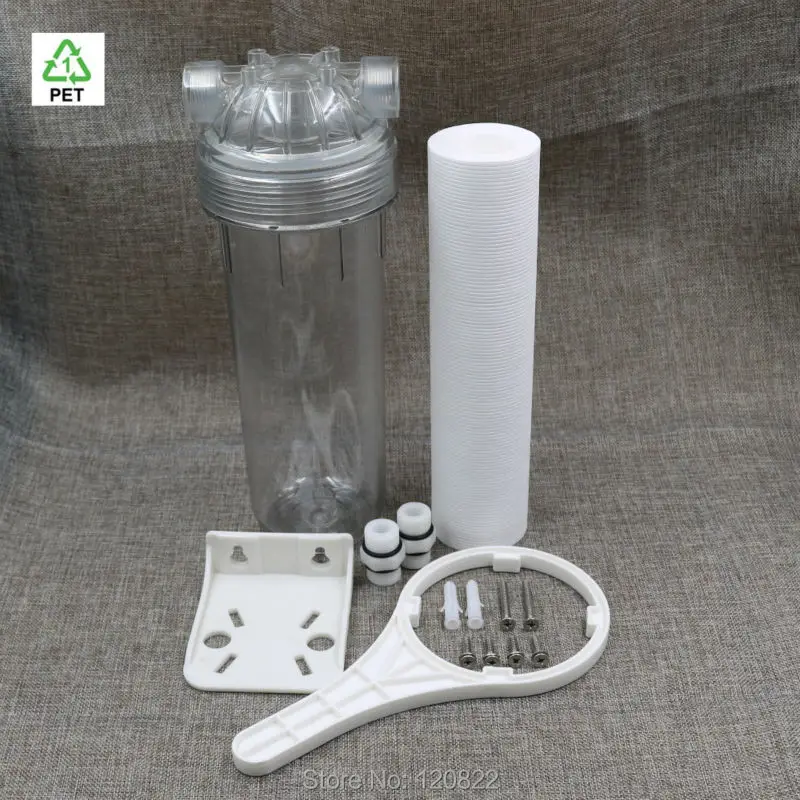 10 inch Hanging Single-Stage Household Prefilter Water Filter Filtration System Central Water Purifier with PP Sediment Filter
10 inch Hanging Single-Stage Household Prefilter Water Filter Filtration System Central Water Purifier with PP Sediment Filter