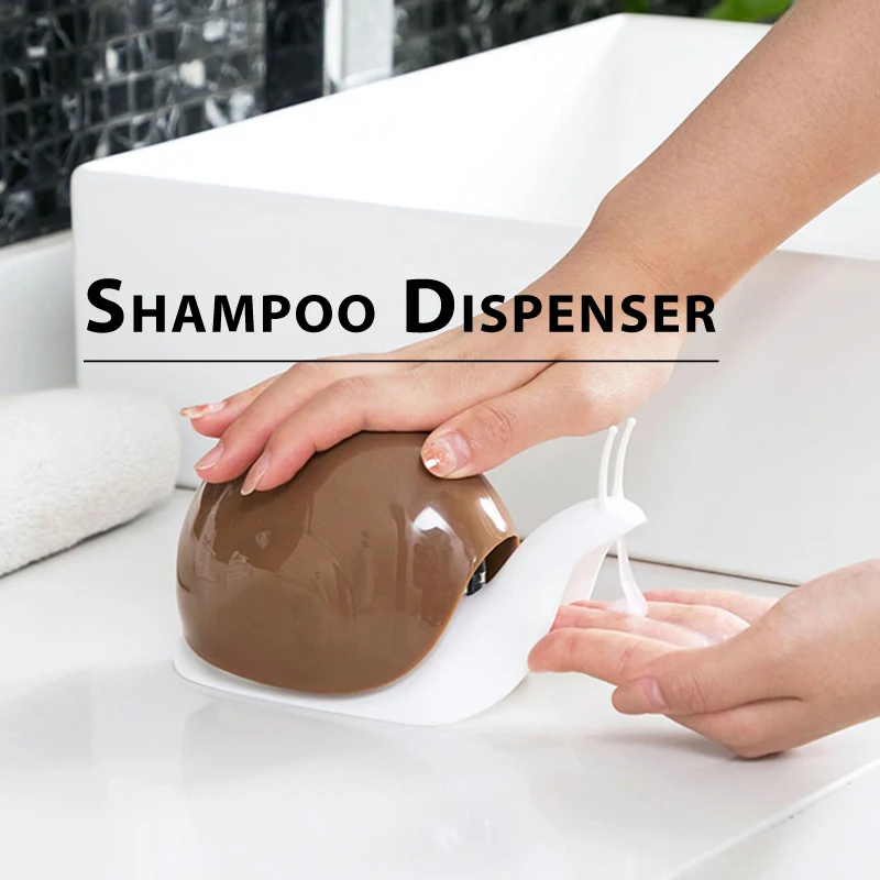 Snail Shampoo Dispenser Leakproof Pump Hand Soap Bottle Container Shower Gel Press Dispensador Bathroom Supplies
Snail Shampoo Dispenser Leakproof Pump Hand Soap Bottle Container Shower Gel Press Dispensador Bathroom Supplies