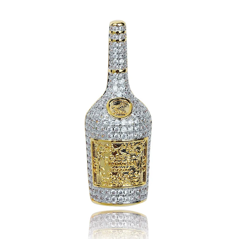 Champagne Bottle Pendant Necklace Mens Charms Jewelry With Tennis Chain Gold Silver Color Chains Necklace HipHop Jewelry Gift
Champagne Bottle Pendant Necklace Mens Charms Jewelry With Tennis Chain Gold Silver Color Chains Necklace HipHop Jewelry Gift