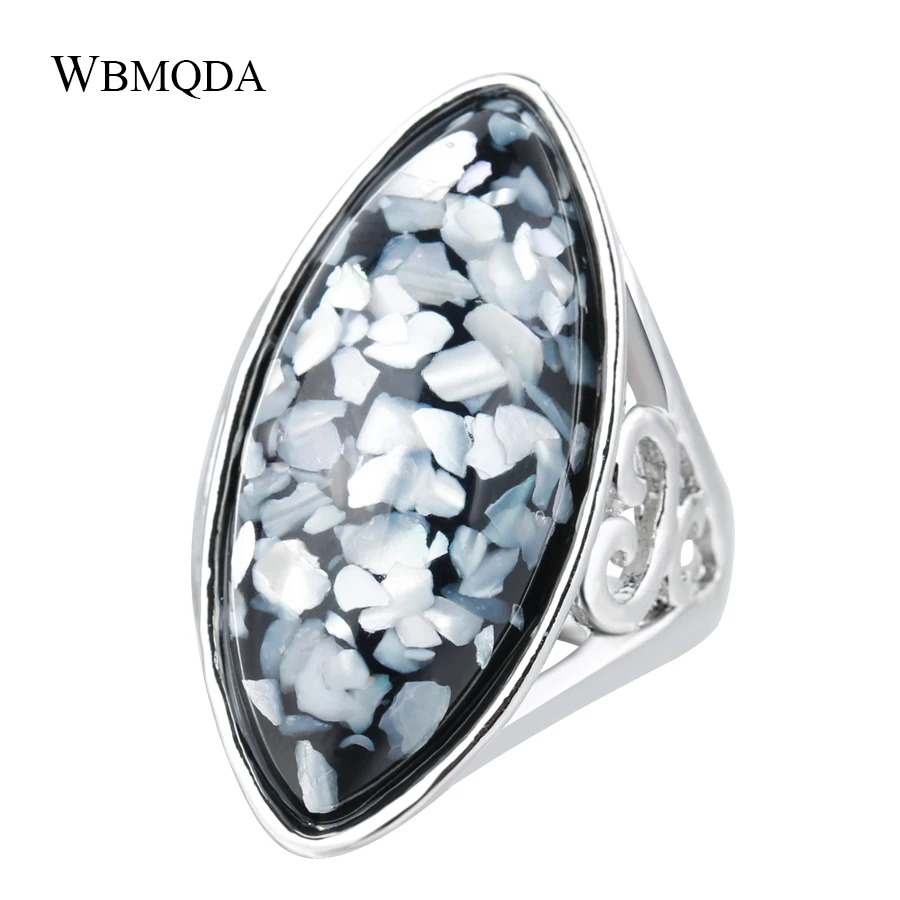 Wbmqda 3 Color Vintage Antique Silver Colorful Big Oval Shell Finger Ring For Women Statement Beach Boho Jewlery Gift 2018 New
Wbmqda 3 Color Vintage Antique Silver Colorful Big Oval Shell Finger Ring For Women Statement Beach Boho Jewlery Gift 2018 New
