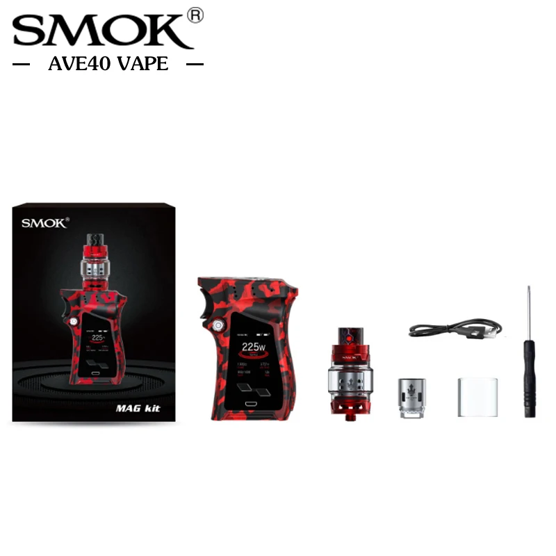 SMOK Mag Kit 225W Electronic Cigarettes perfect Handle Vape with 8ml TFV12 Prince Tank Electronic Cigarettes Kit Vaporizer Mod
SMOK Mag Kit 225W Electronic Cigarettes perfect Handle Vape with 8ml TFV12 Prince Tank Electronic Cigarettes Kit Vaporizer Mod