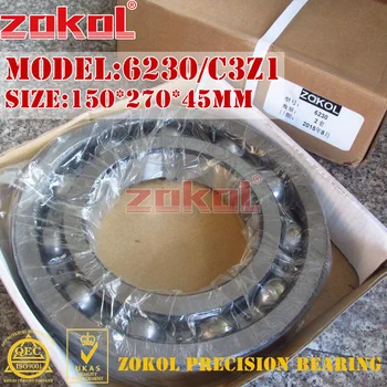 ZOKOL bearing 6230 C3Z1 Groove ball bearing 150*270*45mm 
ZOKOL bearing 6230 C3Z1 Groove ball bearing 150*270*45mm