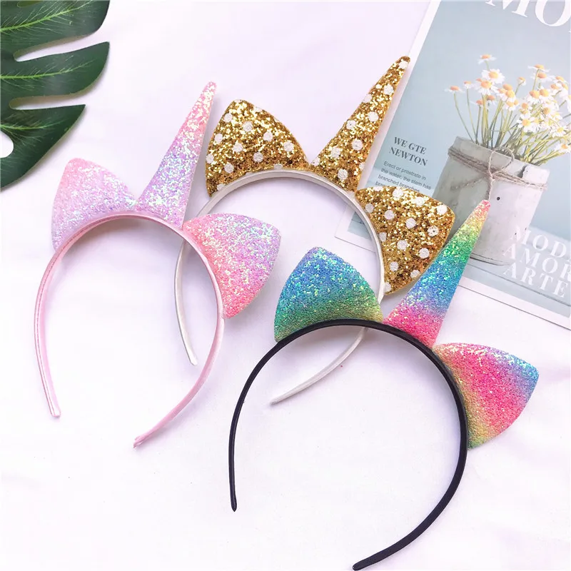 Cute girls Sequin Headband Kids Hair Band Sweet Unicorn Horn Floral Headwear Crown Party Hairbands Birthday Gift
Cute girls Sequin Headband Kids Hair Band Sweet Unicorn Horn Floral Headwear Crown Party Hairbands Birthday Gift