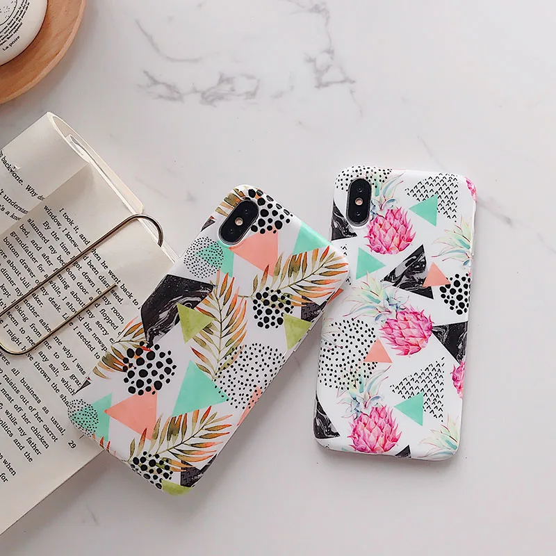 Cartoon Pineapple Case For iPhone XS Max XR X 8 Plus Flower Leaf Pattern Phone Case For iPhone 7 6 6s Plus Soft TPU Cover Fundas
Cartoon Pineapple Case For iPhone XS Max XR X 8 Plus Flower Leaf Pattern Phone Case For iPhone 7 6 6s Plus Soft TPU Cover Fundas