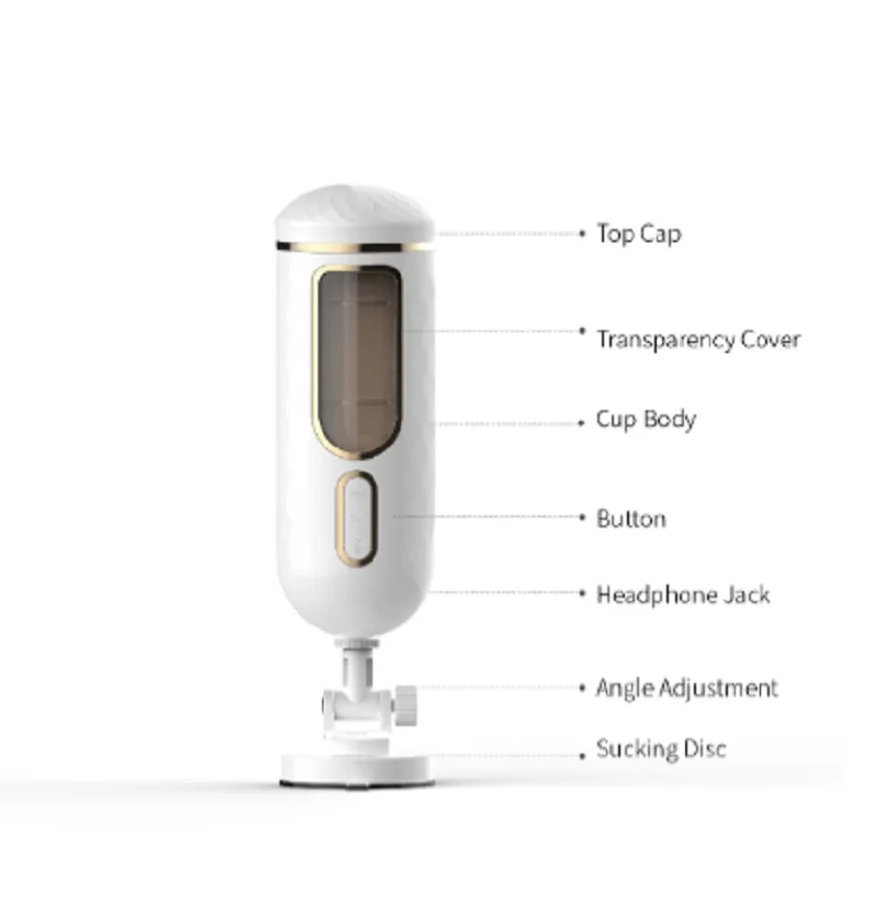New Electric Male Masturbator Automatic Air Clip Sucking vibrator Voice hands free Sex Machine Penis Training toys for men 2