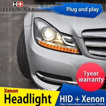 Hireno Headlamp for 2011-2014 Mercedes-Benz C180 C200 C260 car Headlight Assembly LED DRL Angel Lens Double Beam HID Xenon 2pcs
Hireno Headlamp for 2011-2014 Mercedes-Benz C180 C200 C260 car Headlight Assembly LED DRL Angel Lens Double Beam HID Xenon 2pcs