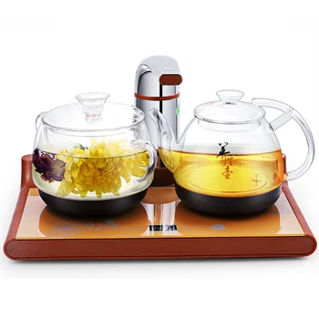 Electric kettle Automatic water kung fu tea set tray Overheat Protection