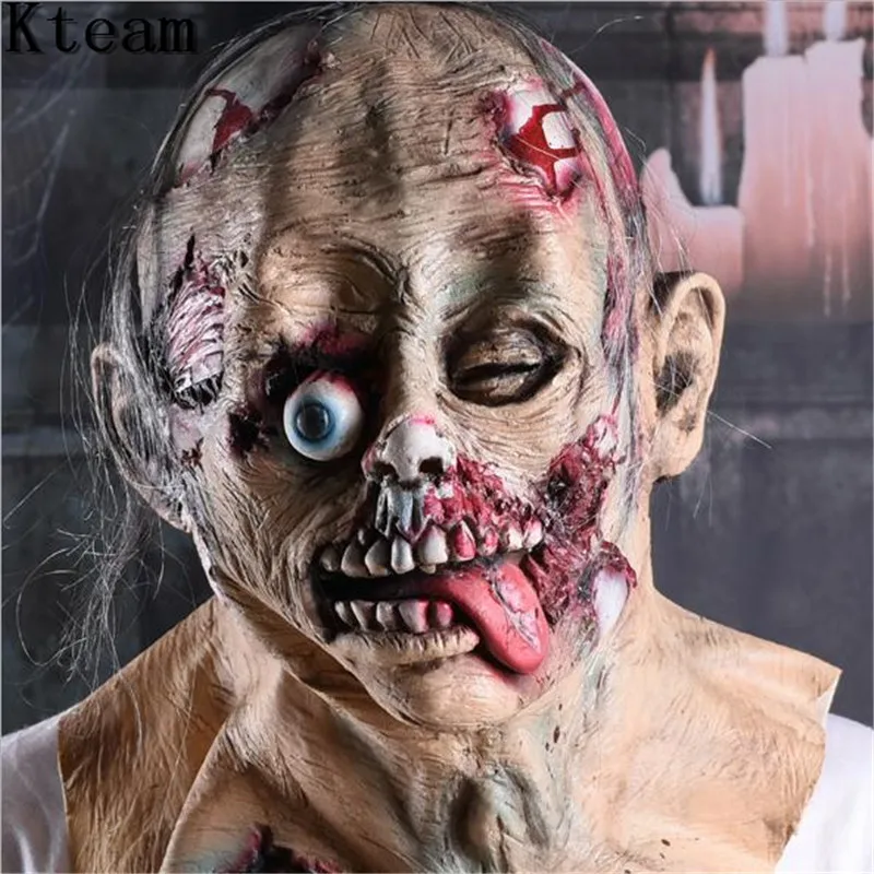 Hot New Halloween Zombie Mask Latex Bloody Scary Disgusting Full Face Mask Costume Party Cosplay Ghost Devil Head Mask Props Toy
Hot New Halloween Zombie Mask Latex Bloody Scary Disgusting Full Face Mask Costume Party Cosplay Ghost Devil Head Mask Props Toy
