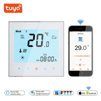 Smart Thermostat for 16A Electric Floor Heater Digital Thermostat WiFi for Gas Boiler Floor Heating System and Water Heatiing 3A
Smart Thermostat for 16A Electric Floor Heater Digital Thermostat WiFi for Gas Boiler Floor Heating System and Water Heatiing 3A