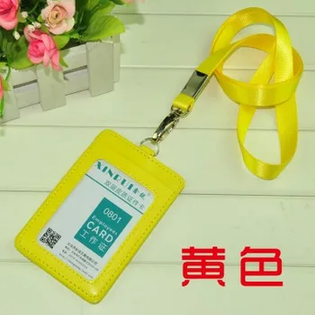 Yellow Color Neck Lanyard Card Case Holder Portable String Vertical PU ID Bus Identity Badge Holder 1pcs
Yellow Color Neck Lanyard Card Case Holder Portable String Vertical PU ID Bus Identity Badge Holder 1pcs