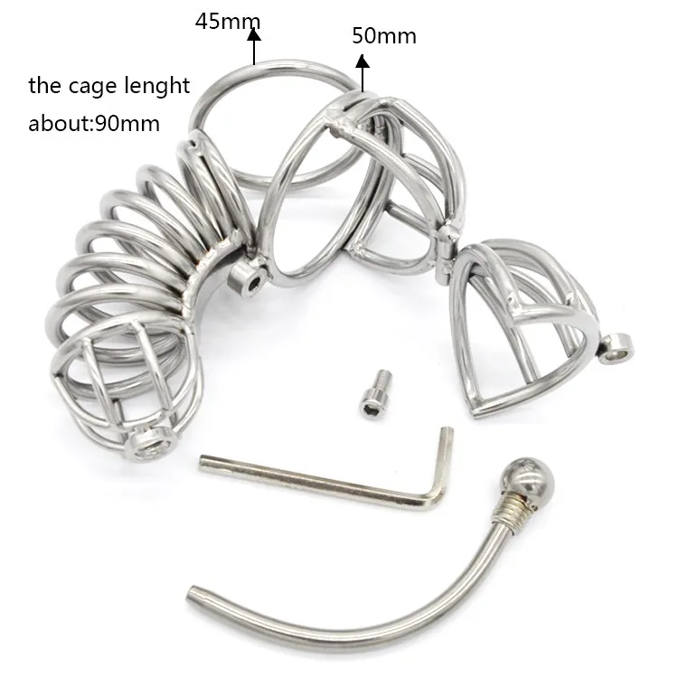 Мужской пояс верности Urethral Play Cage купить со скидкой в секс шопе  Фетиш и BDSM  Пояса верности