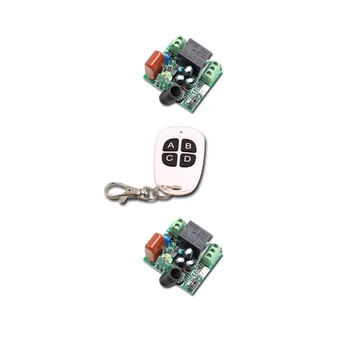 4Buttons AC220V Mini 10A 1CH RF Wireless Remote Control Switch System Transmitter + 2Receiver Toggle/Momentary 315/433mhz
4Buttons AC220V Mini 10A 1CH RF Wireless Remote Control Switch System Transmitter + 2Receiver Toggle/Momentary 315/433mhz