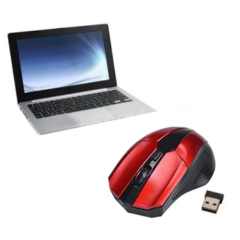 2.4 GHz Portable Fitness All Windows 1600-2000DPI Wireless Mouse Mice + USB 2.0 Receiver for PC Laptop Red Color High Quality
2.4 GHz Portable Fitness All Windows 1600-2000DPI Wireless Mouse Mice + USB 2.0 Receiver for PC Laptop Red Color High Quality