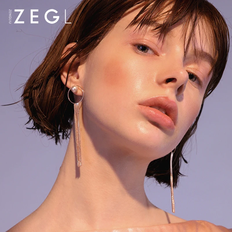 ZEGL fringed earrings long earrings feminine personality imitation pearl fashion earrings
ZEGL fringed earrings long earrings feminine personality imitation pearl fashion earrings