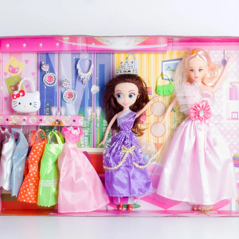 Doll Clothes Party Gown Outfits with 10 Pairs Doll Shoes for Girl's Birthday Christmas Gift
Doll Clothes Party Gown Outfits with 10 Pairs Doll Shoes for Girl's Birthday Christmas Gift